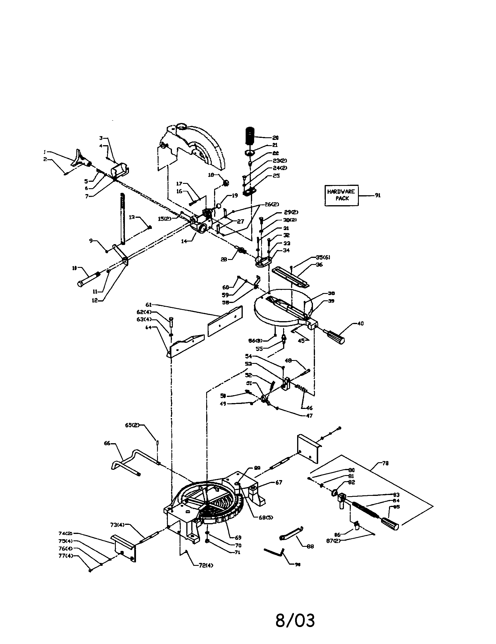 Handle/scale/stud/support/shaft