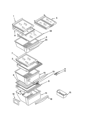 Refrigerator shelf