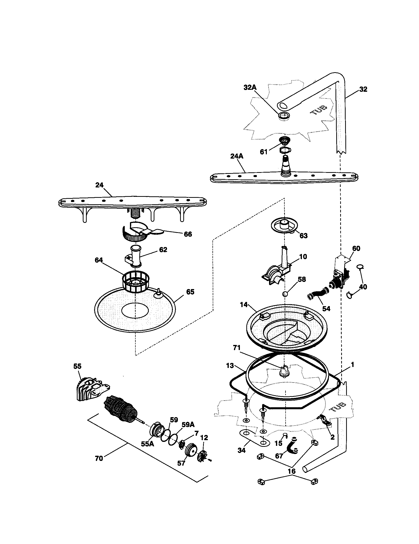 Motor and pump