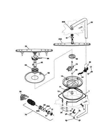 Motor and pump