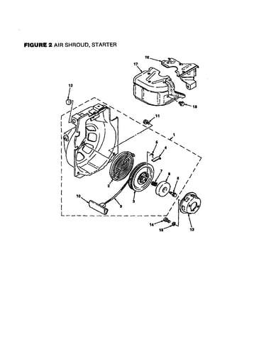 Air shroud and starter