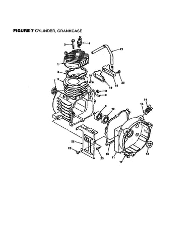 Cylinder, crankcase