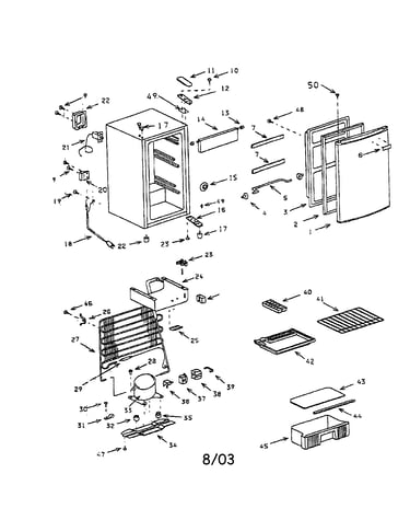 Compact refrigerator