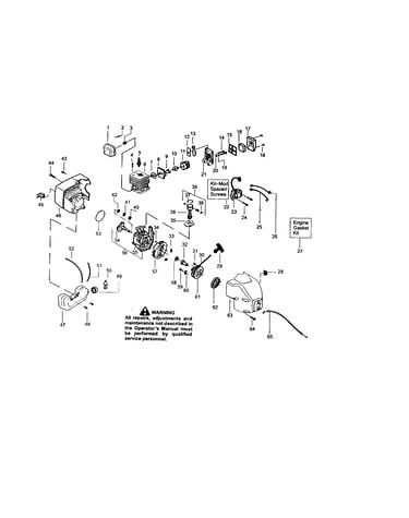 Cylinder/crankcase/crankshaft