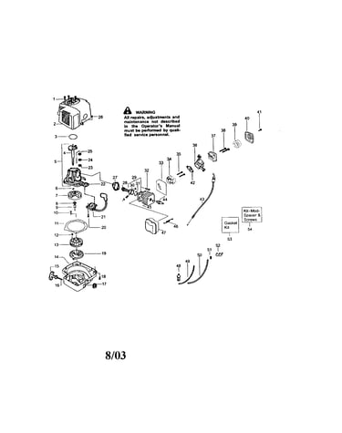 Shroud/crankshaft/crankcase