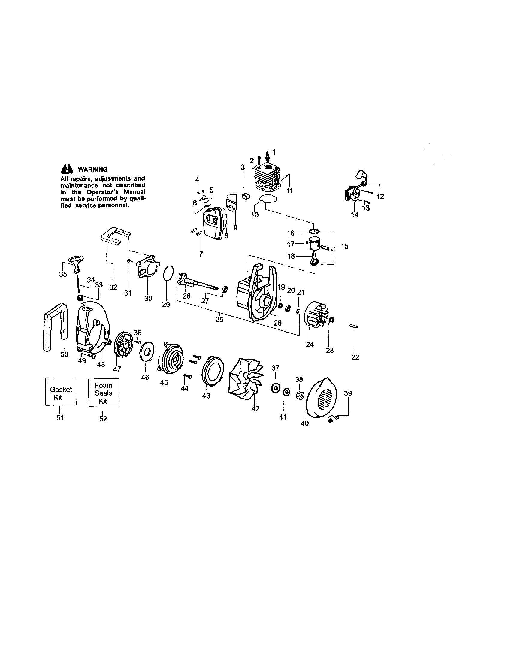 Crankcase/cylinder/crankshaft