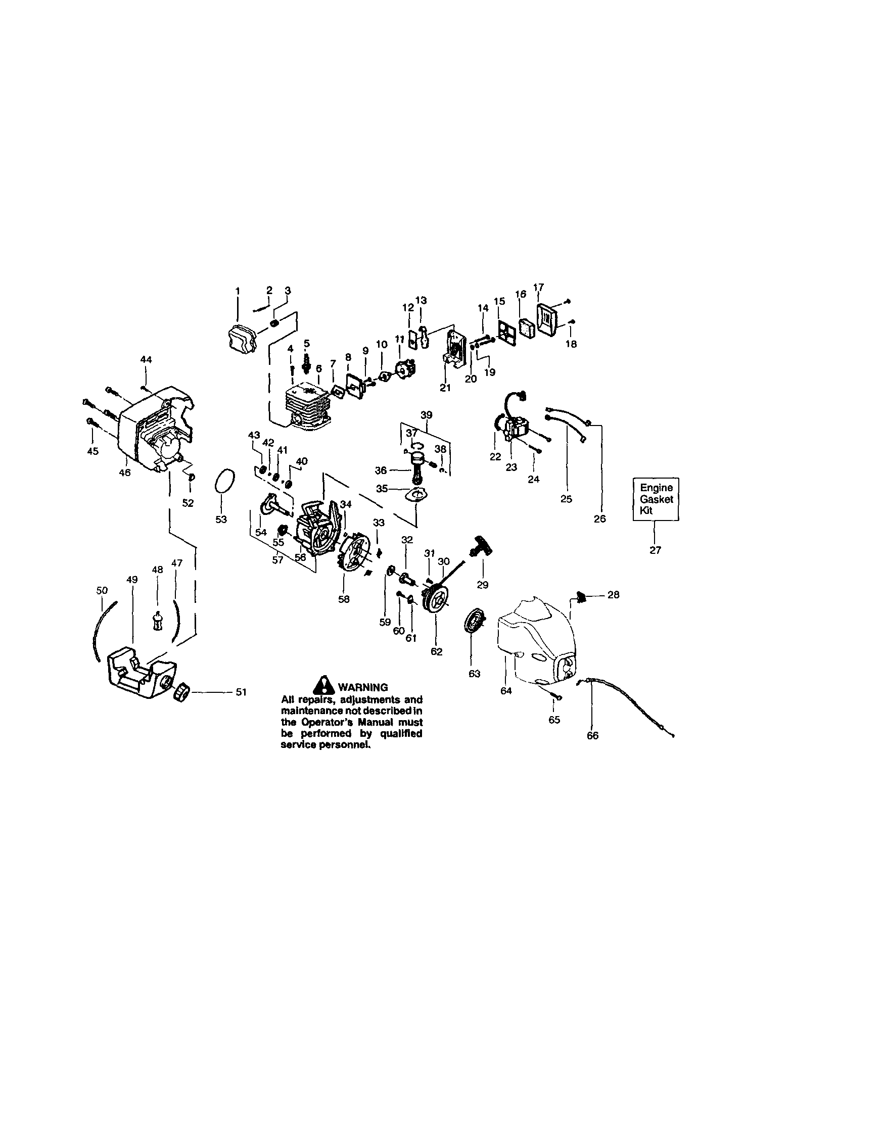 Crankcase/crankshaft/cylinder