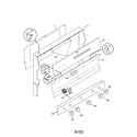 Frigidaire FGF316WGTH backguard diagram