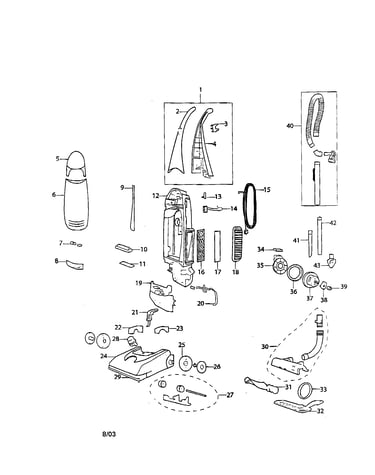 Upright vac