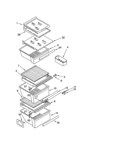 Refrigerator shelf