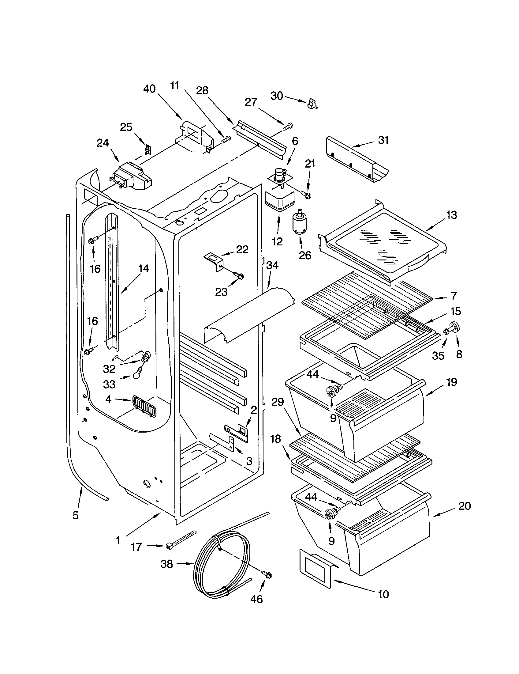 Refrigerator liner