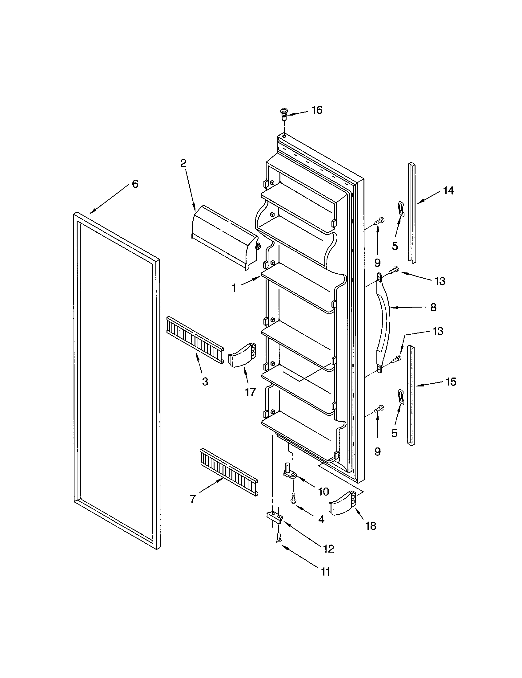 REFRIGERATOR DOOR