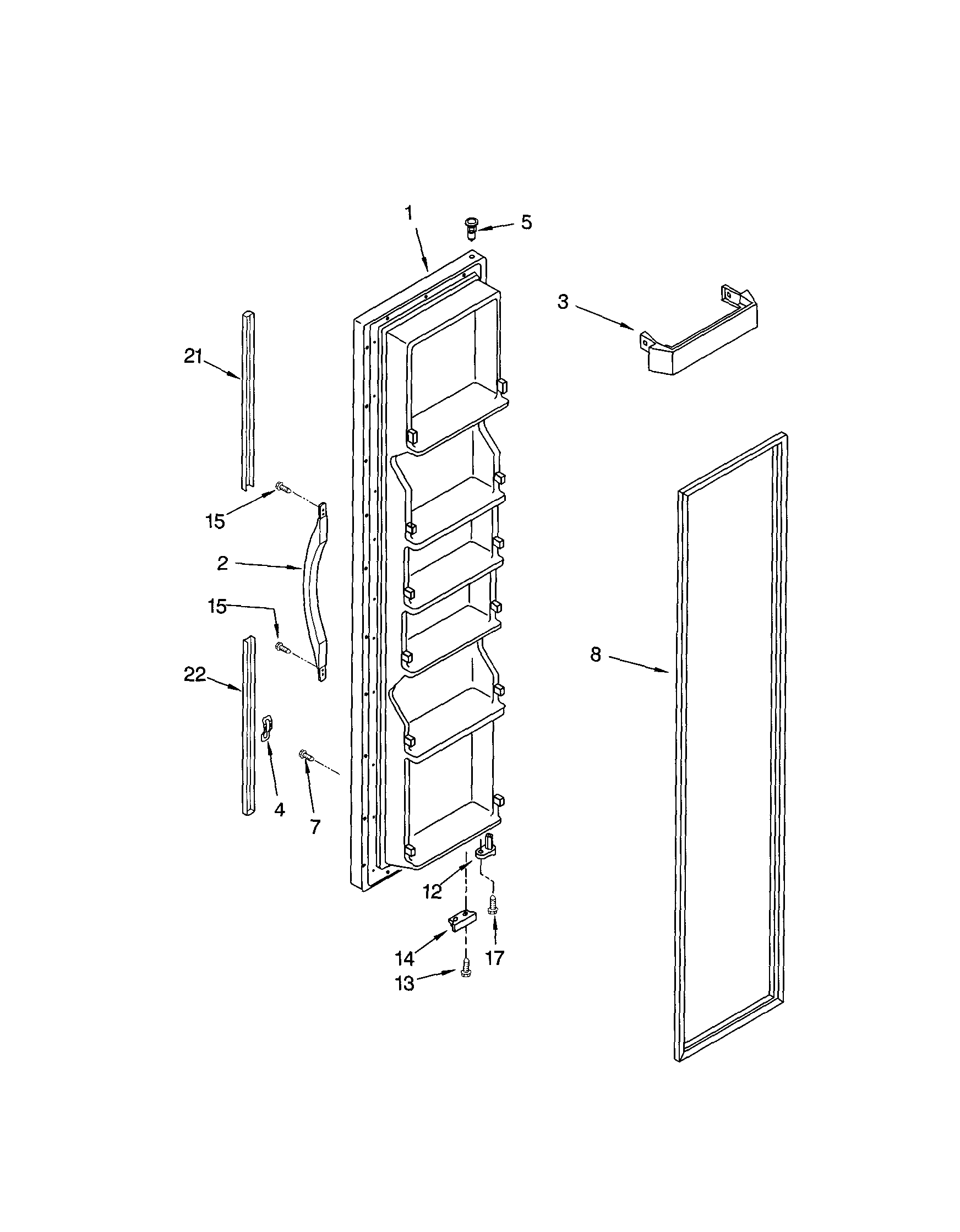 FREEZER DOOR