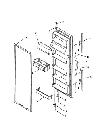 Refrigerator door