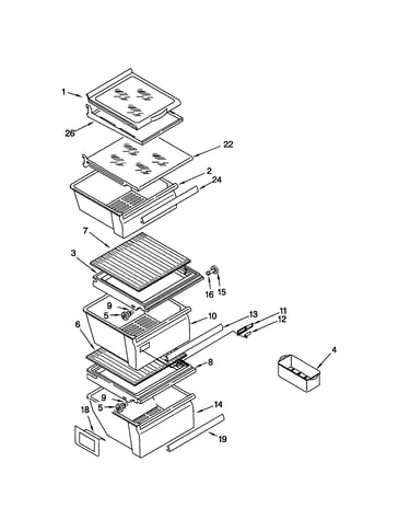 Refrigerator shelf