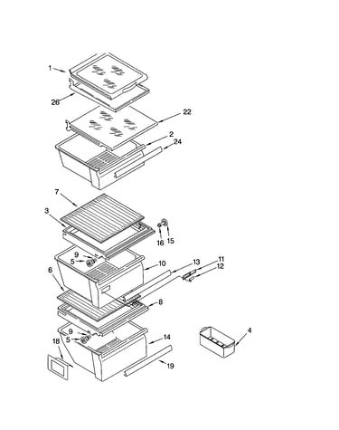 Refrigerator shelf