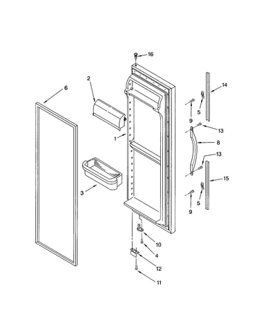 Refrigerator door