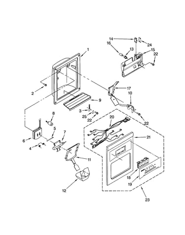 Dispenser front