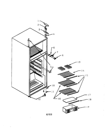 Ice cube trays/racks/drawers