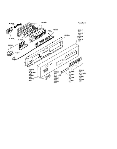 Fascia panel