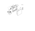 Bosch SHU66C02UC/14 (FD8211) door assembly diagram