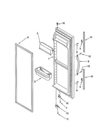 Refrigerator door