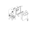 Bosch SHY56A02UC/14 (FD8301) door assembly diagram