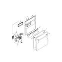 Bosch SHX56B05UC/14 (FD8211) door assembly diagram