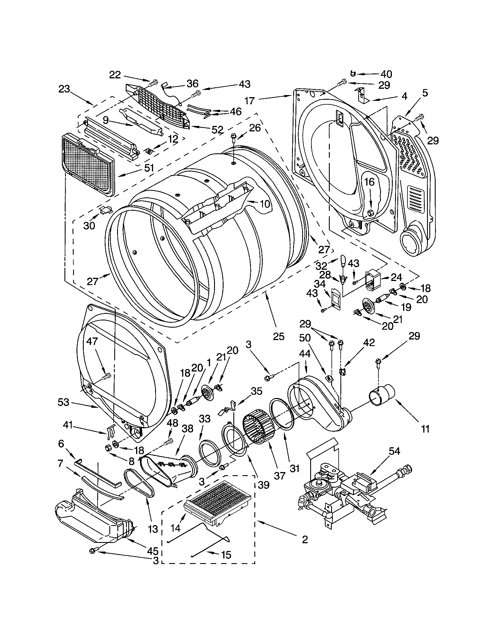 Dryer bulkhead