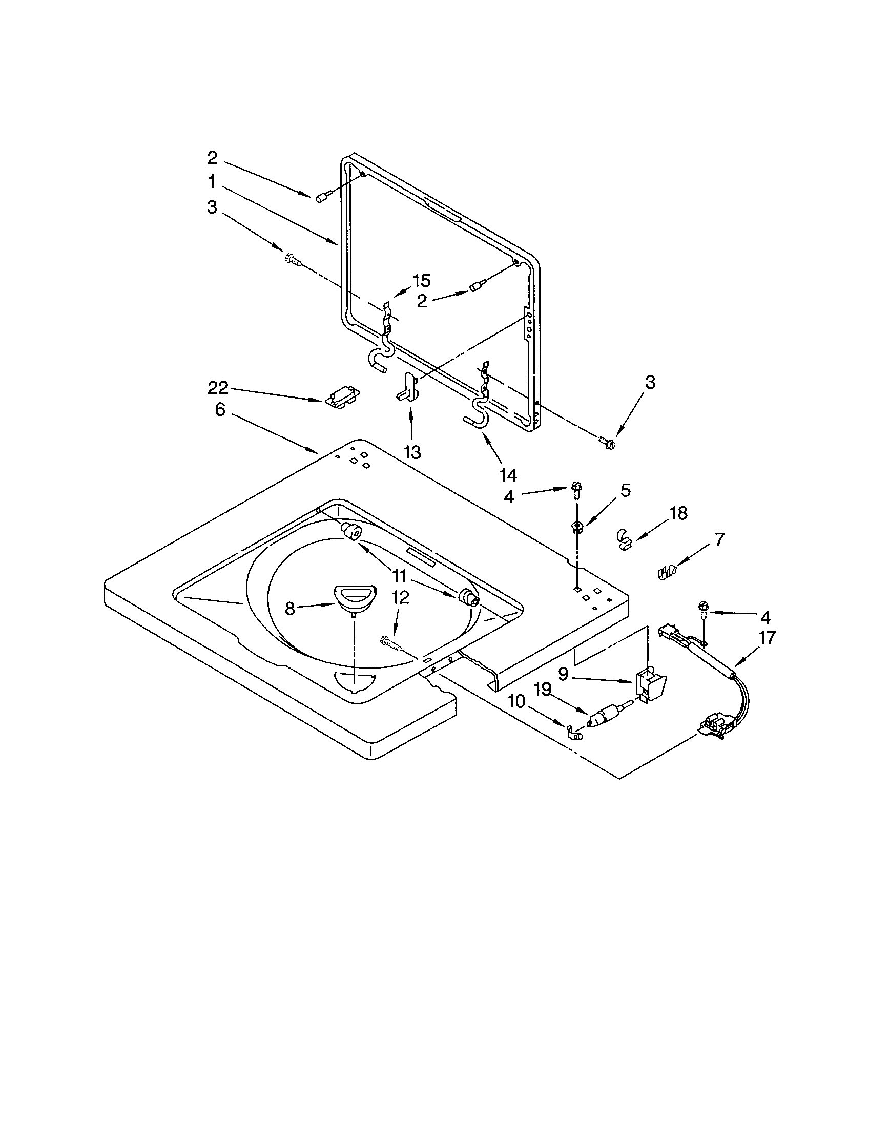 Washer top and lid