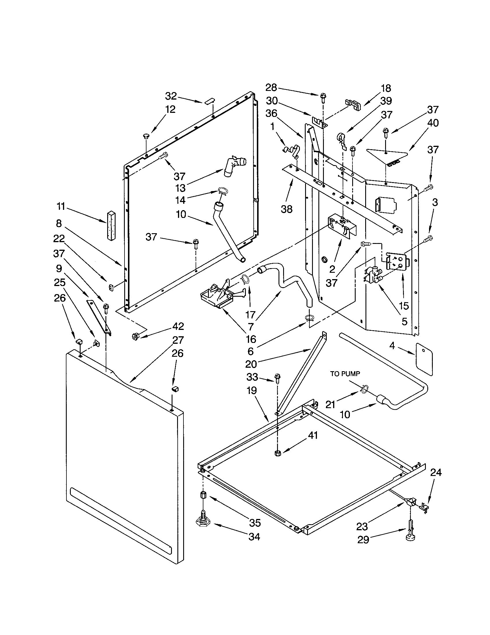 Washer cabinet
