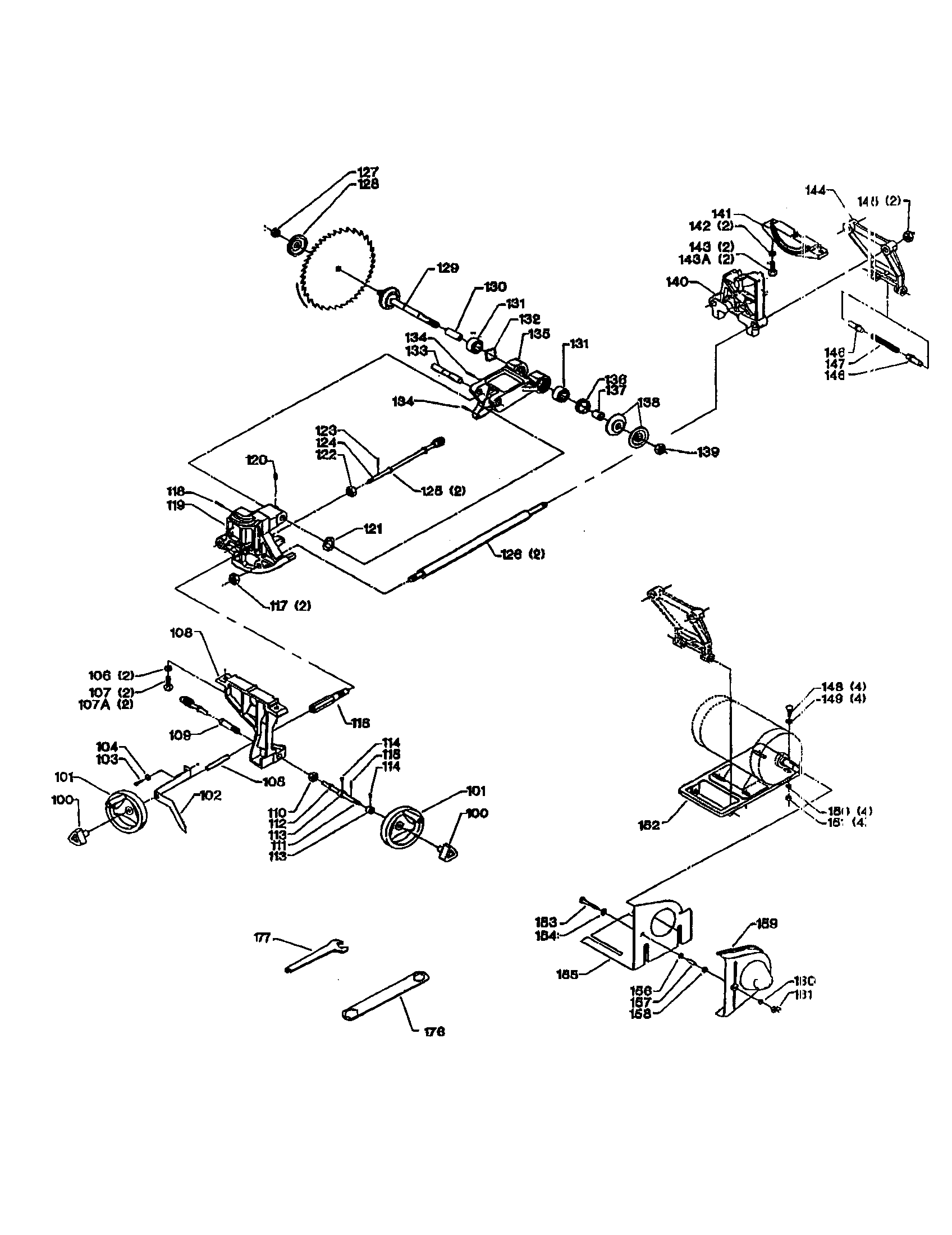 Blade/motor/cover