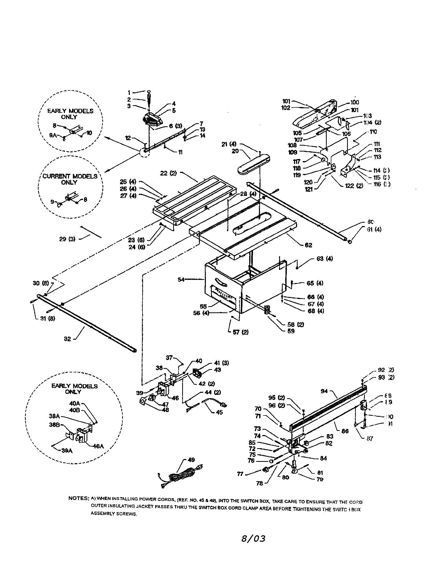 TABLE/HANDLE/MITER GAGE