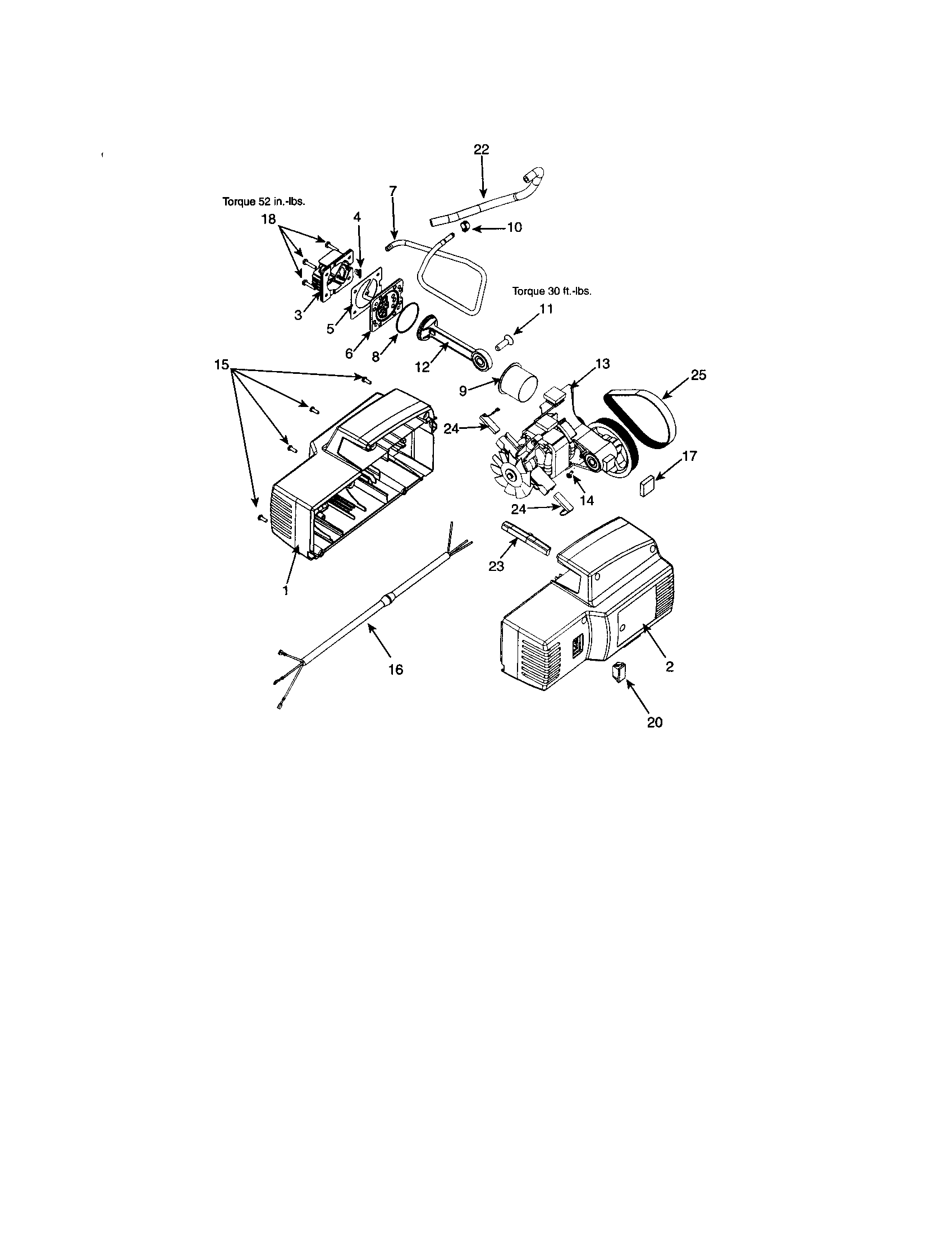 HEAD/MOTOR CORD/SHROUD