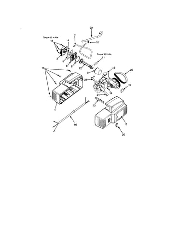 Head/motor cord/shroud