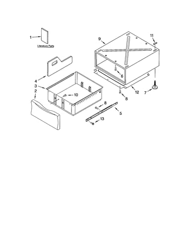 Pedestal parts (not included)