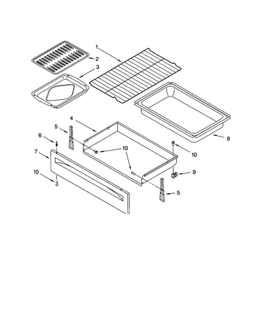 Drawer and broiler