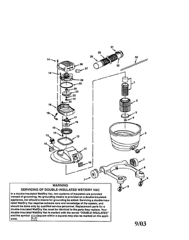Drum/wheel/lid/motor
