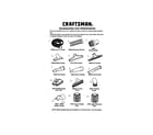 Craftsman 113170380 accessories and attachments diagram
