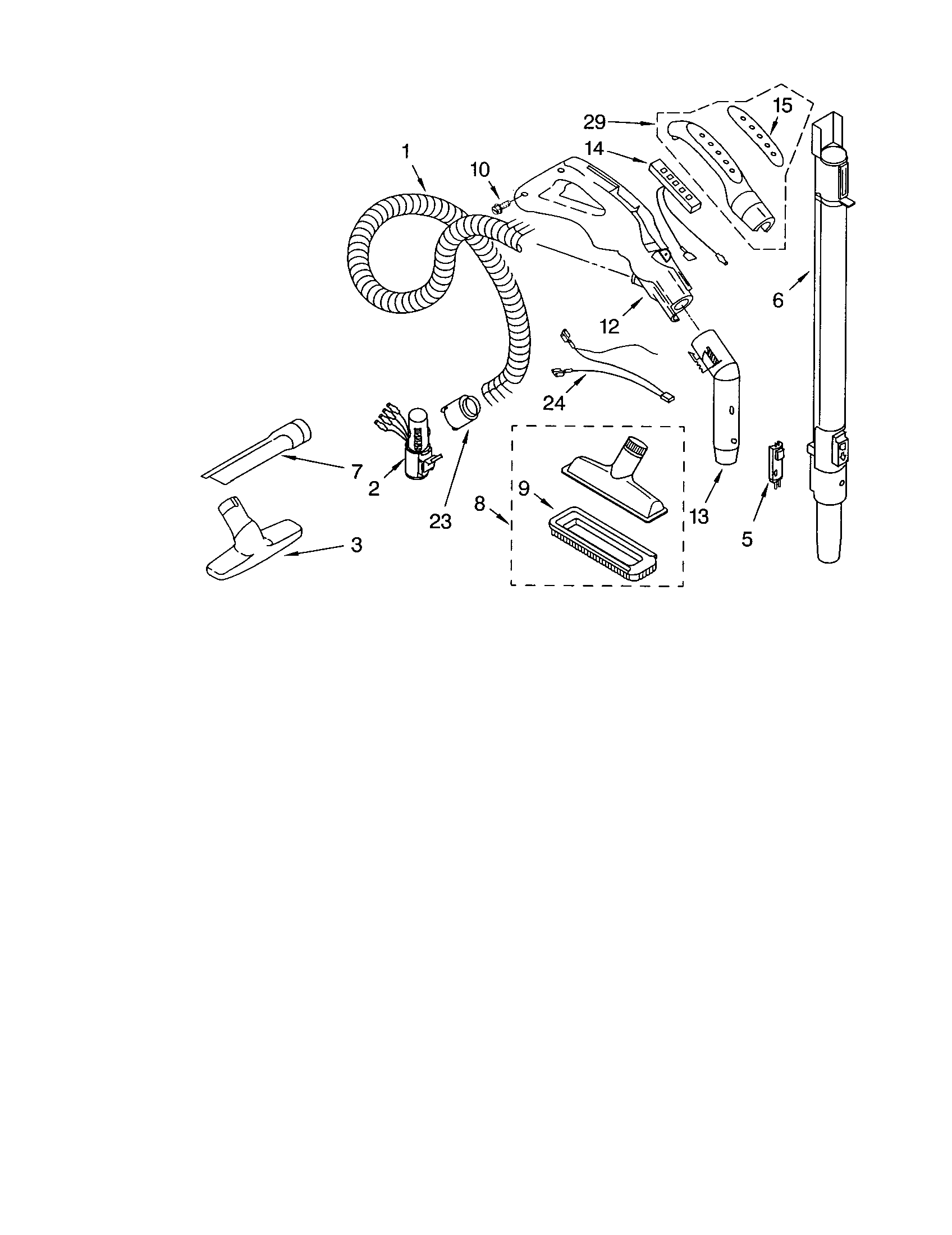 HOSE AND ATTACHMENTS