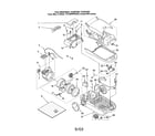 Kenmore 11622813208 dust box/motor, fan/cover diagram