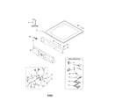 Kenmore 11084832201 top and console diagram