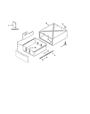Pedestal parts (not included)