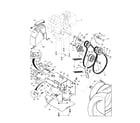 Poulan PP5524ESB chassis/engine/pulleys diagram