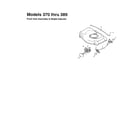 MTD 12A-377B062 front axle and height adjuster (models 370 thru 389) diagram