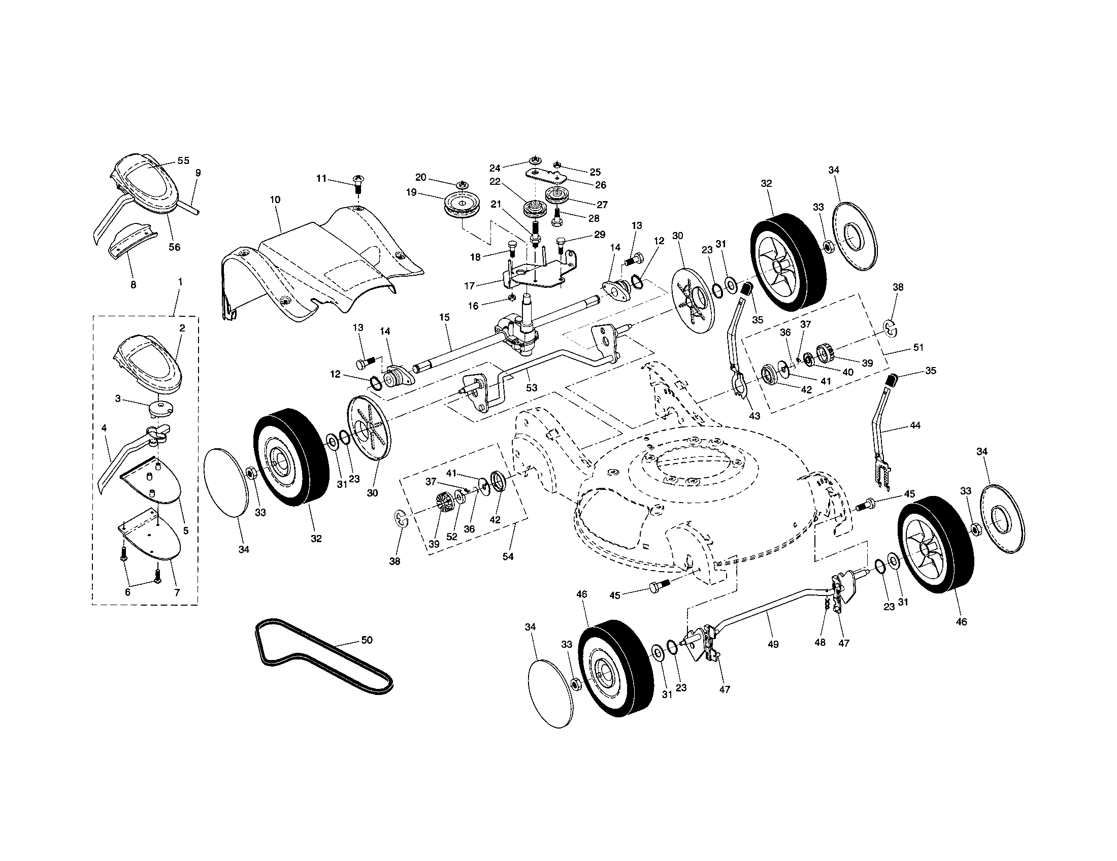 Wheels/tires/drive/cover
