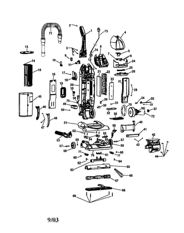 Windtunnel bagless assembly