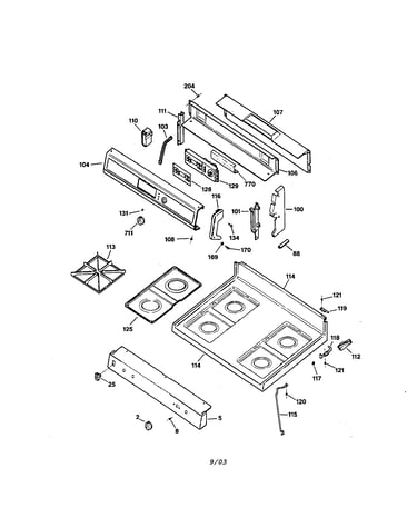 Control panel and cooktop