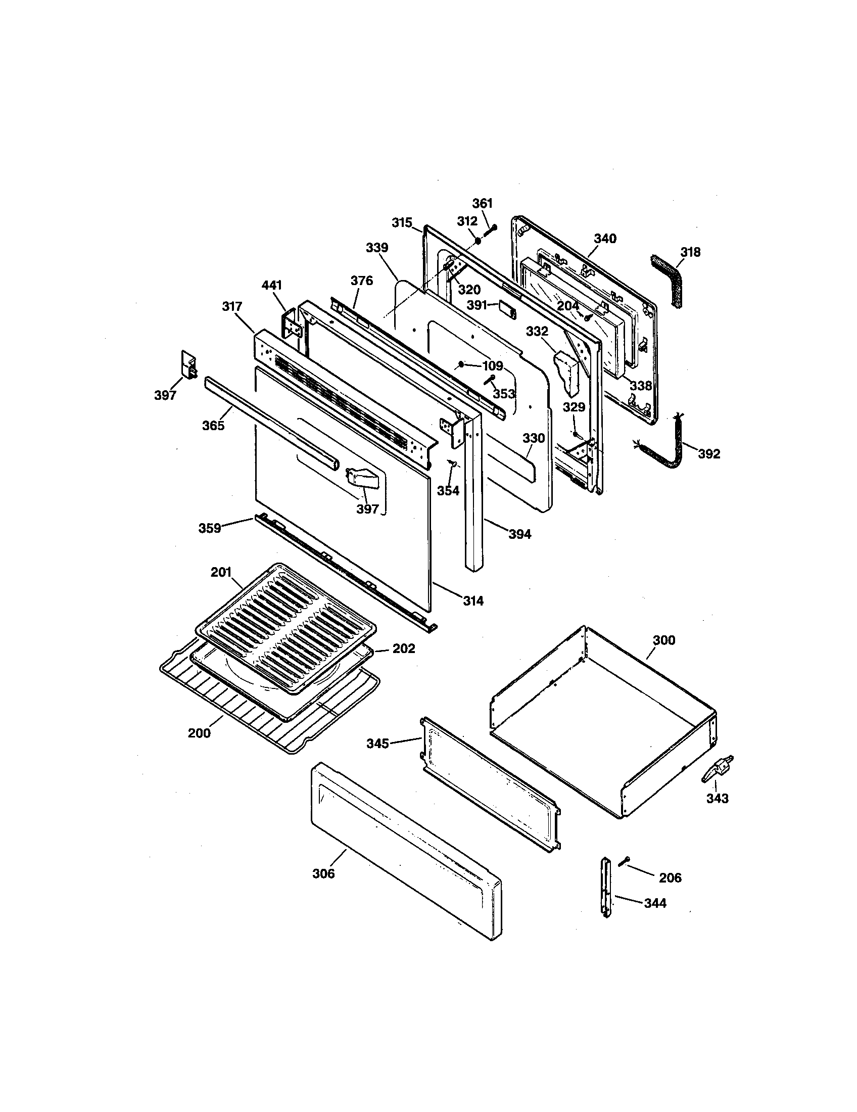 Door and drawer