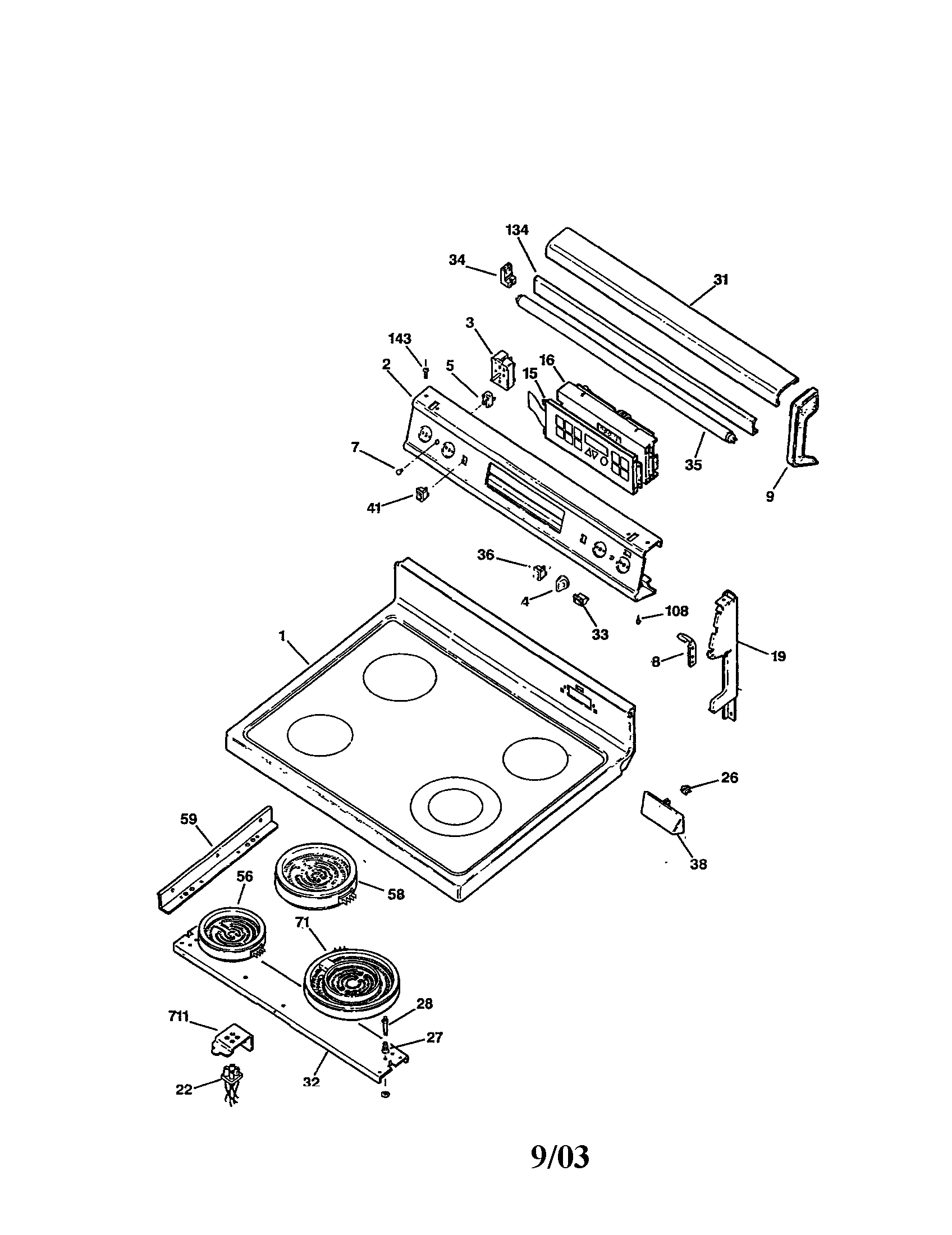 DOORTOP AND CONTROL PANEL